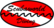 logo scubaworld diving 35