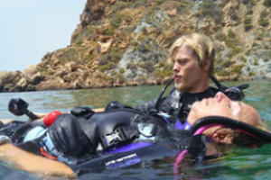 padi rescue diver course open water session 