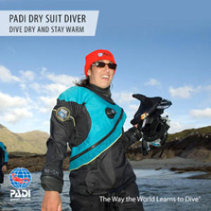 Padi dry suit diver specialty course on the costa blanca