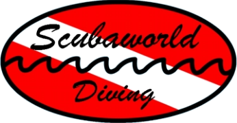 logo scubaworld diving