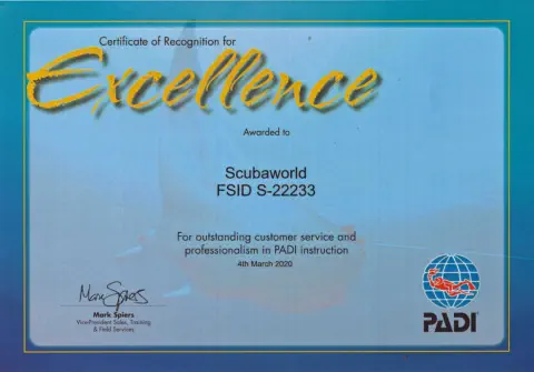 excellent diving with scubaworld